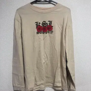 KSI Supply 베이지 긴팔 티셔츠 L