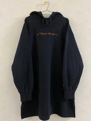 새상품급 NEW ERA 풀오버 후디 원피스 우먼 프리 사이즈