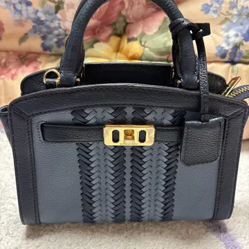 마이클코어스 미사용 뜨개질 디자인 핸드백 그레이 네이비 2way