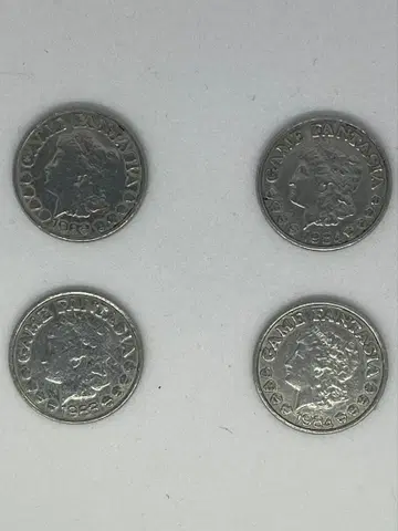 sigma사 게임 판타지아 메달 코인 1984 1988 4개 세트