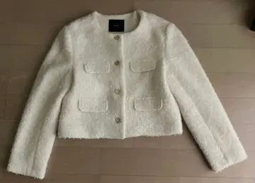 Re:EDIT 화이트 노카라 자켓