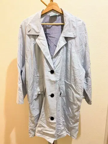 라이트 블루 롱 코트 사이즈 42