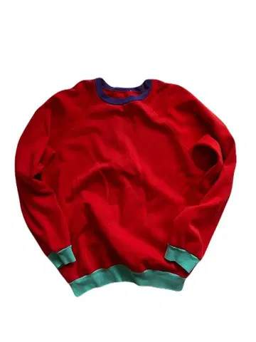 [ 하나뿐인 초레어 ] 80s 90s 레트로 팝 배색 맨투맨