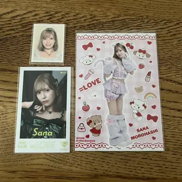 =LOVE 이코라브 모로하시 사나 미니 포토 브로마이드 ID 포토 모음