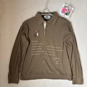 [택 포함 새상품] 와치필드 우표 패턴 셔츠풍 티셔츠