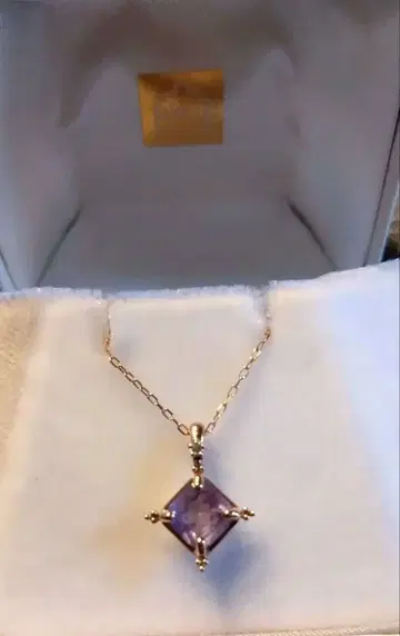 수량 한정 단종 초레어! 테이크업 K10 PG 자수정 목걸이