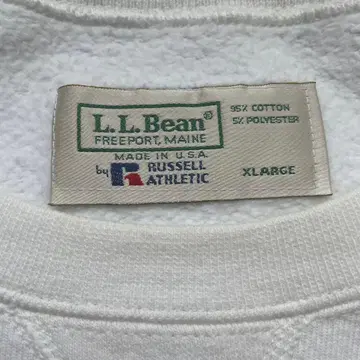 [ 새상품급 ] 엘엘빈 x 러셀 더블 네임 빈티지 맨투맨