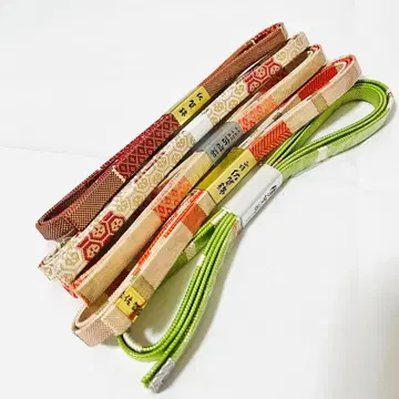 [ 미사용 ] 순수 실크 허리띠 사카니시 5개 묶음 판매