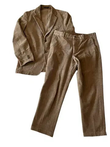 UNIQLO 코듀로이 캐주얼 수트 셋업 L 사이즈