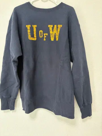 챔피온 리버스 위브 U of W 맨투맨 M 네이비