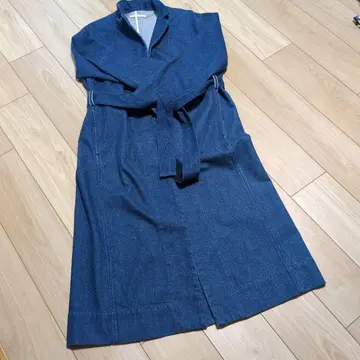 GALLARDA GALANTE 데님 롱 코트 벨트 포함