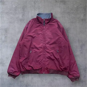 L.L.Bean 웜업 자켓 XL 자수 로고 나일론 x 플리스