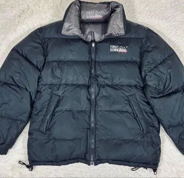 FIRST DOWN 블랙 다운 자켓