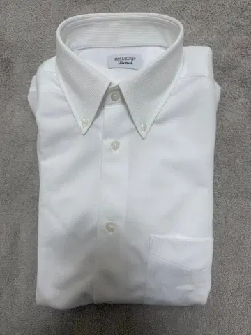 [ 미사용 ] 트로터 셔츠 스퀘어 버튼 다운 트리코 전개