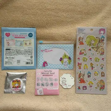 미즈모리 아도 슬라이드 파우치 마스킹 씰 아크릴 거울 캔 배지 세트