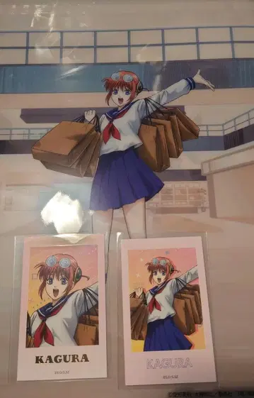 은혼 팝업 이온 미니 포토 카드 랠리 특전 클리어 파일 카구라