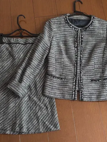 컴시즘 트위드 셋업 네이비 M