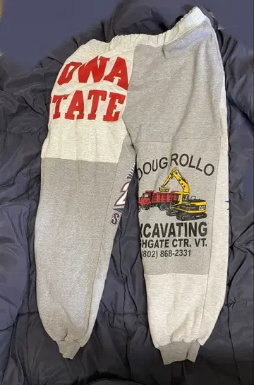 00s 패치워크 스웨트 팬츠 광고 2004년