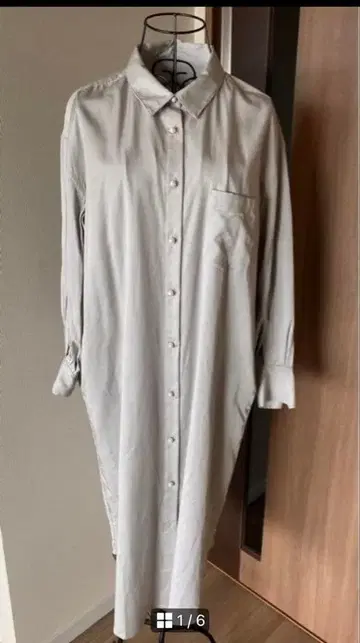 컨디션 최상 SHIPS 셔츠 롱 원피스 그레이지