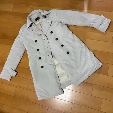 새상품급 22 octobre 다운 코트 트렌치코트 아이보리