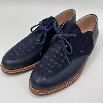 핑크하우스 가죽 펀칭 슈즈 M 네이비