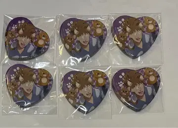 닌타마 란타로 난자타운 하치야 사부로 하트 캔뱃지 6점