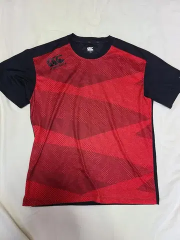 Canterbury 메쉬 T셔츠 레드/블랙 남성용 XL