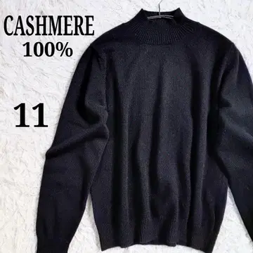 [겨울의 한 벌] 캐시미어 니트 하이넥 블랙 100%