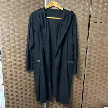 릴리안 뷰티 후드 부착 코트 L 블랙 새상품급