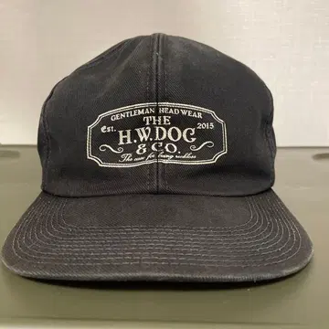 H.W.DOG & CO. 블랙 캡