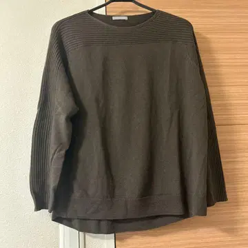 theory luxe 브라운 긴팔 니트