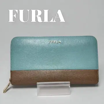 [가을/겨울 추천] FURLA 훌라 장지갑 블루 x 브라운 바이컬러