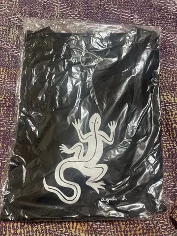 agnes b. 스테디셀러 긴팔 T셔츠 도마뱀 새상품