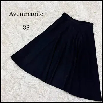 [Aveniretoile] 아베닐 에투알 플레어 스커트 38 블랙