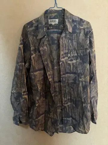 카모 패턴 긴팔 셔츠