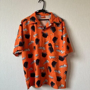 시계태엽 오렌지 반팔 셔츠