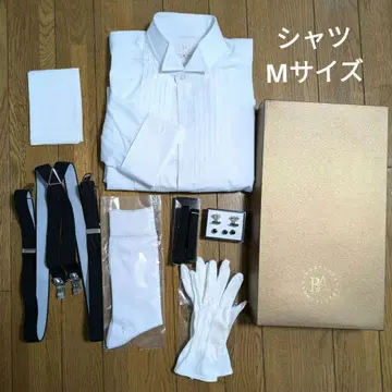 신랑 잡화 세트 7점 윙카라 셔츠 M 턱시도