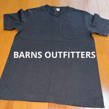 BARNS OUTFITTERS 다크 그레이 V넥 티셔츠
