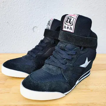 ash 아쉬 인힐 스니커즈 블랙 23cm