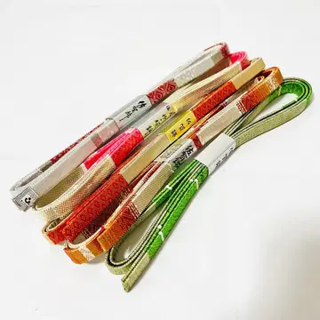 [ 미사용 ] 순수 실크 허리띠 사가가니시 5개 묶음 판매 2