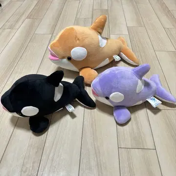 스마 월드 가을 한정 컬러 범고래 봉제 인형 1주년 기념 한정판