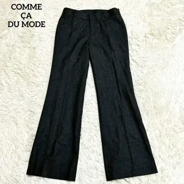 [ 꼼사데모드 ] 울 플레어 팬츠(9) 센터 프레스 오피스 그레이