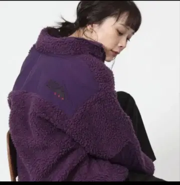 퍼스트 다운 플리스 자켓 퍼플