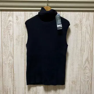 택 포함 새상품 랄프 로렌 슬리브리스 니트 블랙 L LRL