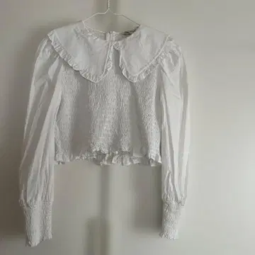 ZARA 프릴 카라 화이트 셔츠