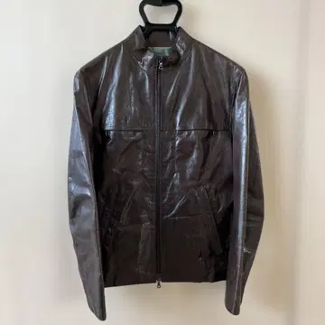 mo851. 소가죽 다크 브라운 가죽 자켓