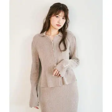 코코딜 모카 긴팔 니트 셔츠