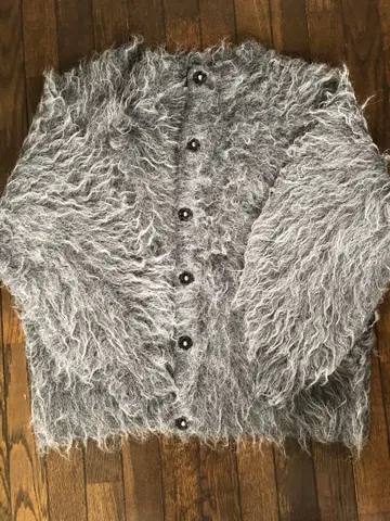 그레이 가디건 두꺼운 원단 하프 코트