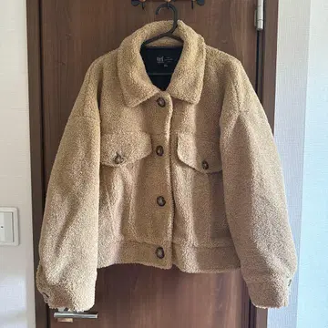 ZARA 보아 자켓 M 베이지