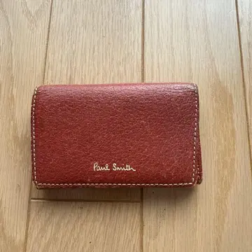 폴스미스 빨간색 가죽 명함지갑